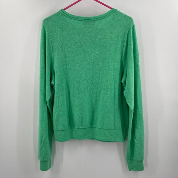 WILDFOX x Coca Cola Sweatshirt Size Small Travel Refreshed Graphic Green NWT - Picture 4 of 16